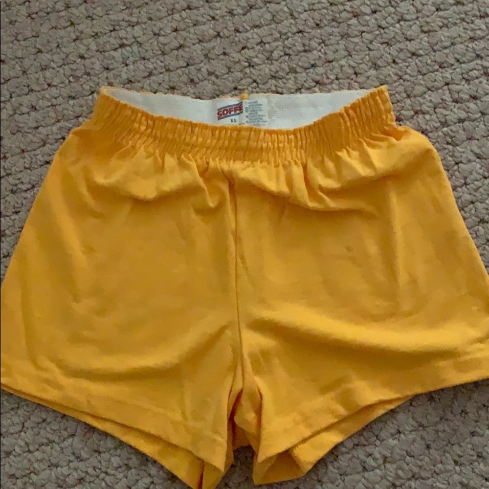 Yellow soffe shorts